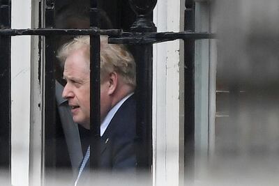 British Prime Minister Boris Johnson leaves from the back entrance of Downing Street in London, Britain June 6, 2022.  REUTERS / Toby Melville