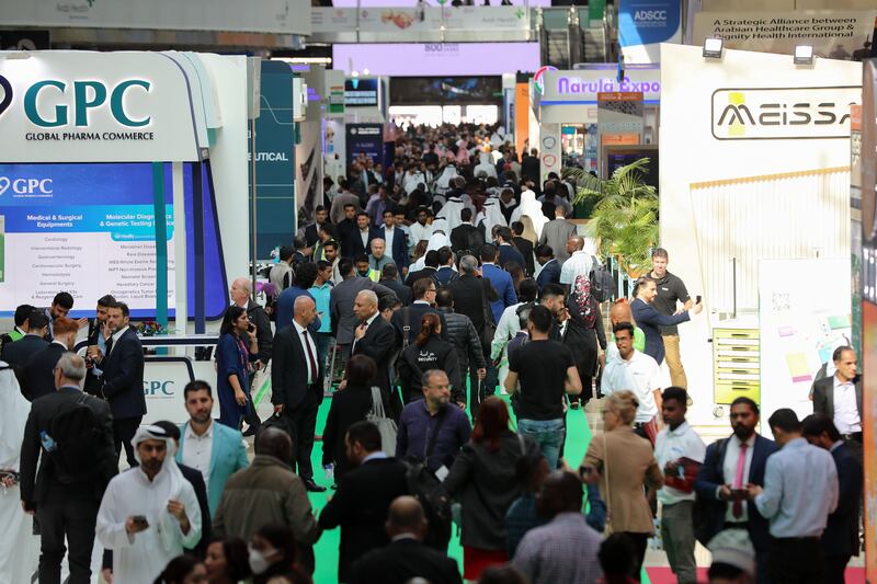Visitors flocked the 48th edition of Arab Health 2023 which will conclude on Thursday