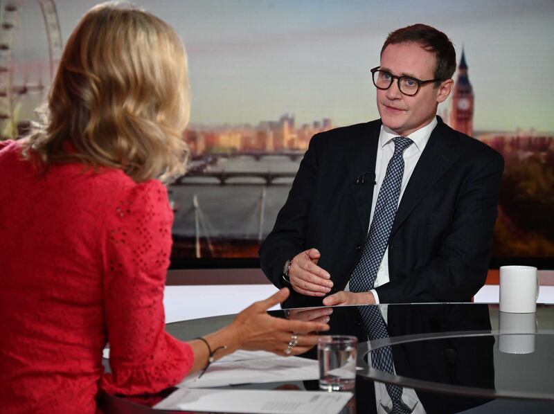Mr Tugendhat appears on the BBC One current affairs programme, 'Sunday Morning'. PA