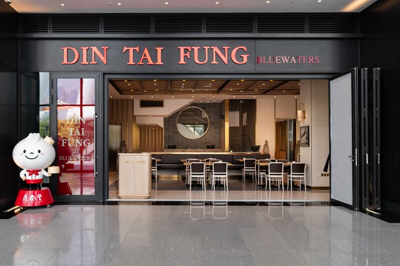 Din Tai Fung on Bluewaters marks the brand's first standalone licensed venue in the UAE. Photo: Din Tai Fung