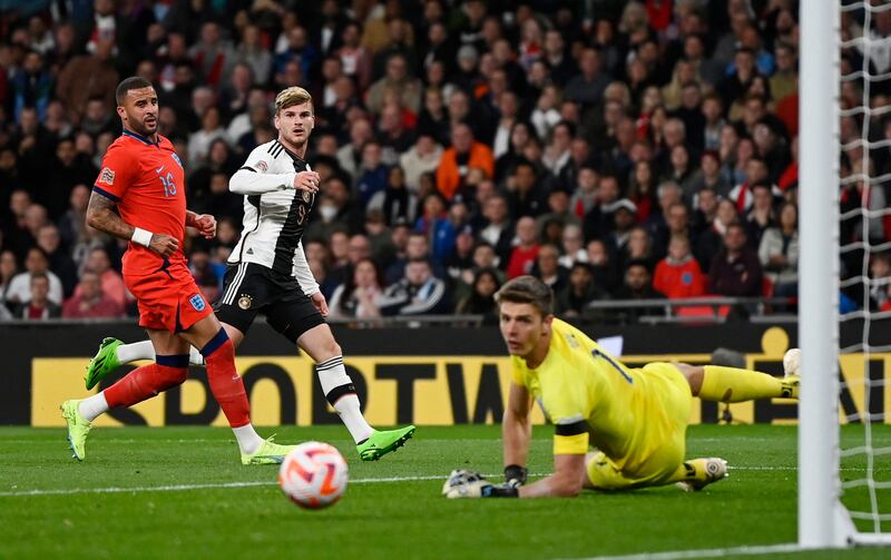 SUBS: Timo Werner (On for Hoffman 46’) 7: Half-time introduction and made immediate impact. But should have put Germany two-up after superb work from Musiala but scuffed ball wide of target with finish that will be familiar to Chelsea fans. Reuters