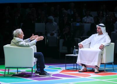 Architect Frank Gehry spoke to Mohamed Khalifa Al Mubarak on the importance of being yourself when it comes to artistic practice. Photo: Victor Besa / The National
