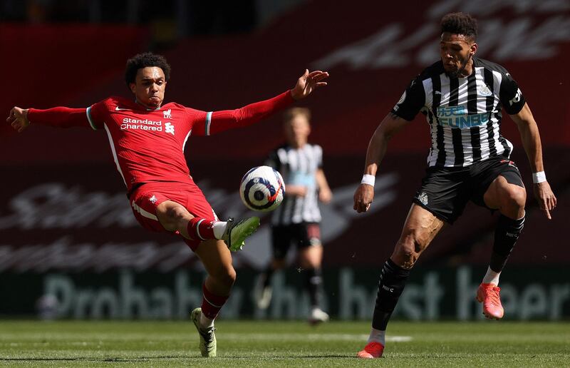 Trent Alexander-Arnold - 5. The 22-year-old showed flashes of his best form but did not create enough going forward. He had one shot that flashed past the post. AFP