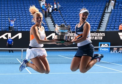 Barbora Krejcikova and Katerina Siniakova won seven Grand Slam doubles titles together. Reuters