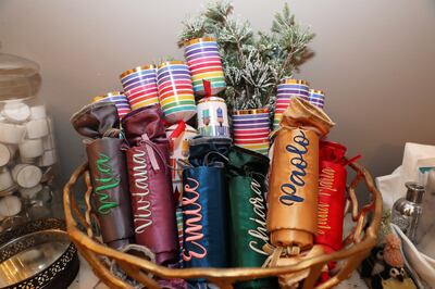 Reusable Christmas crackers made by local business Bubbly Threads