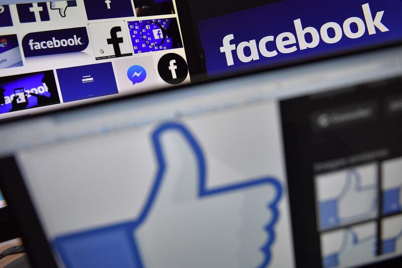 (FILES) This file photo taken on November 20, 2017 shows logos of US online social media and social networking service Facebook.
Facebook said on March 20, 2018 it is 'outraged' by misuse of data by Cambridge Analytica, the British firm at the centre of a major data scandal rocking Facebook, who suspended its chief executive as lawmakers demanded answers from the social media giant over the breach. / AFP PHOTO / LOIC VENANCE