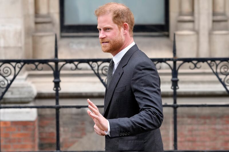 Prince Harry claims news articles about him included information that was allegedly obtained illegally. AP