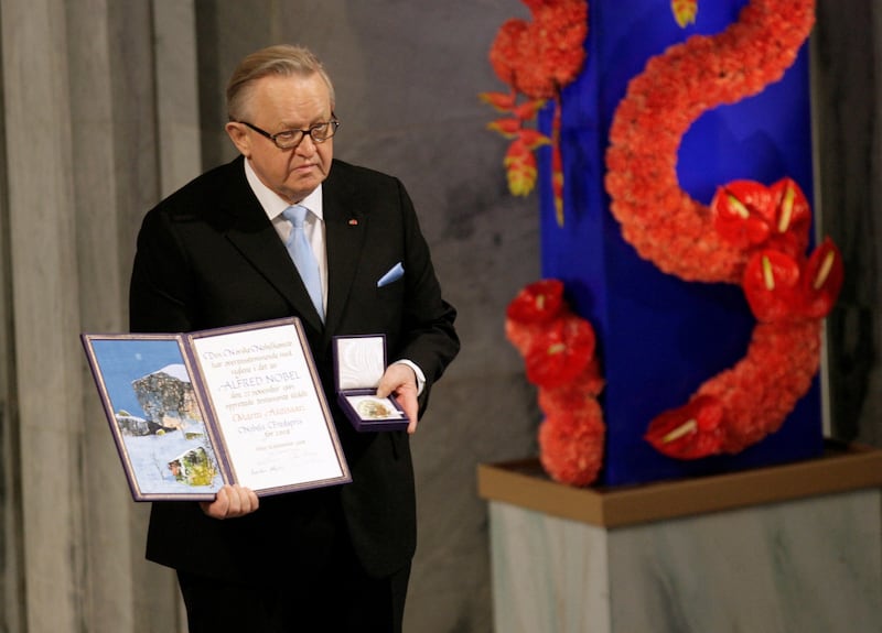 Martti Ahtisaari, who won the Nobel Peace Prize in 2008, has died aged 86. Reuters