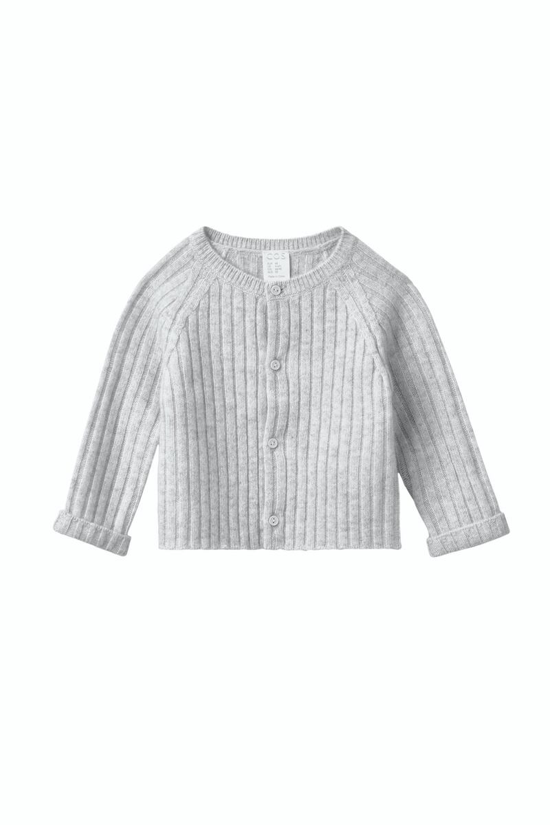 Spend: Ribbed cashmere cardigan, Dh350, Cos.