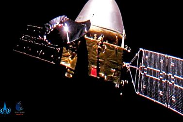 The Tianwen-1 probe en route to Mars. AP