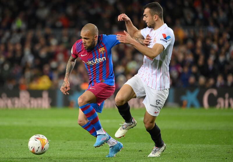 Dani Alves – 7. Roared by the crowd after a third minute challenge and then for some ninth minute trickery. He’s been a success since coming back, another reason why a revitalised Barca have risen to a season high second place. AFP