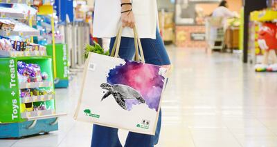 One of Carrefour's reusable alternatives to single-use plastic bags. Photo: Carrefour