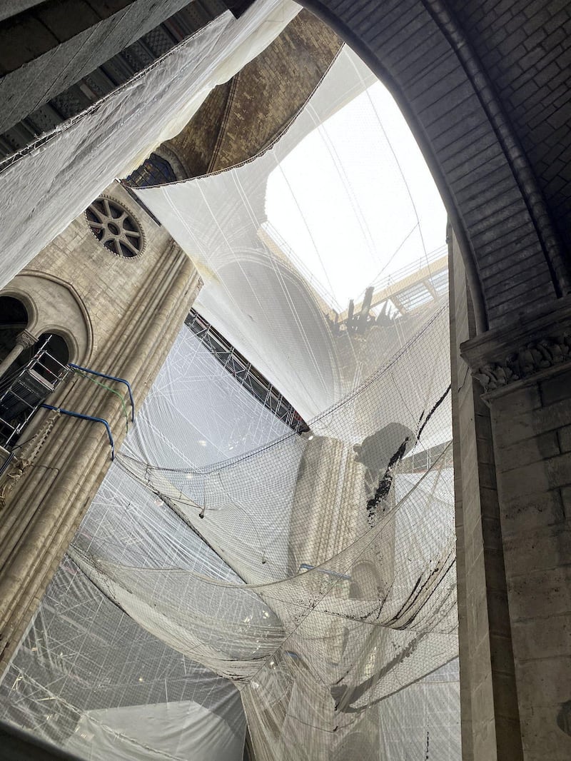 The cathedral, one of Paris's many landmarks, was heavily damaged by fire in April 2019. ABC News