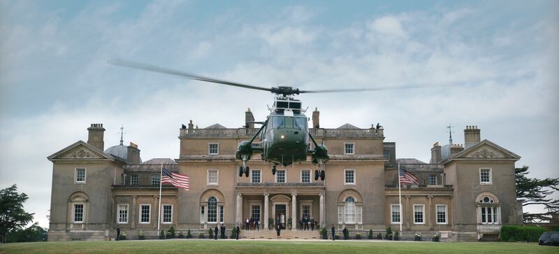 A still from The Diplomat depicting Winfield House, the official residence of the US ambassador in London. The scene was actually shot at Wrotham Park, in Hertfordshire. Photo: Netflix