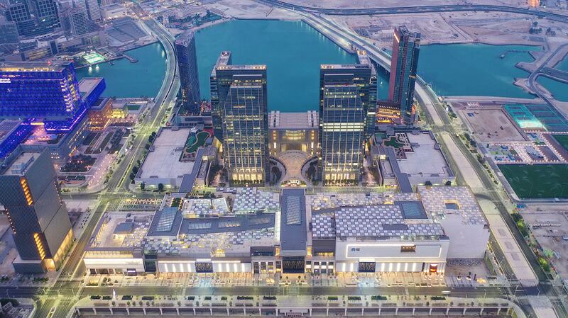 Aldar Properties is acquiring from Mubadala four commercial towers in Abu Dhabi Global Market, the international financial centre in Abu Dhabi, located on Al Maryah Island. Photo: Aldar