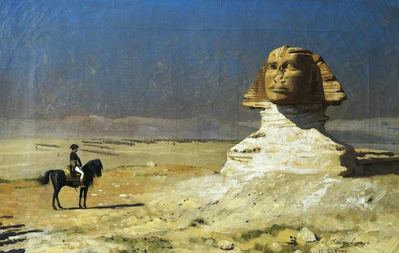 Napoleon Bonaparte, depicted here in Egypt in an 1867 painting by French artist Jean-Leon Gerome, is described by Nolan as the greatest of the ‘horse-and-musket generals’. Getty Images