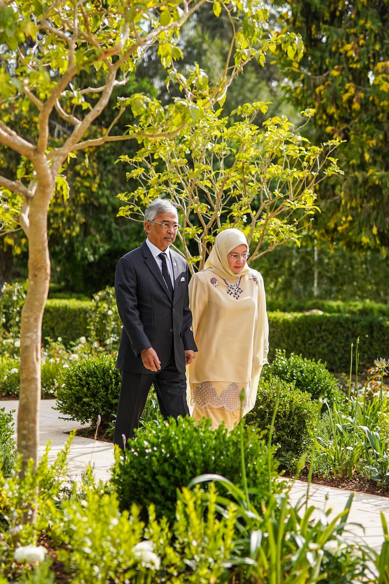 Malaysia's King Sultan Abdullah and Queen Tunku Azizah. Reuters