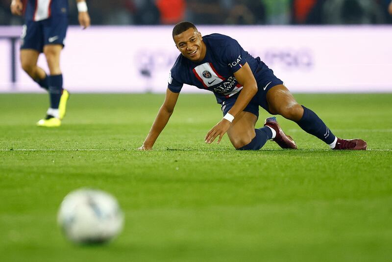 Kylian Mbappe in action. Reuters