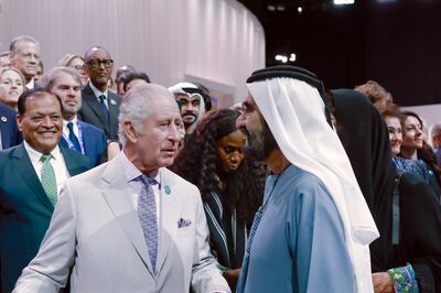 Sheikh Mohammed bin Rashid met King Charles III on the sidelines of Cop28. Dubai Media Office