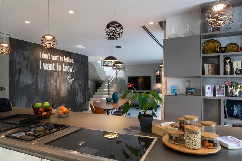They spent Dh1.3 million extending and redesigning their kitchen. Antonie Robertson / The National 