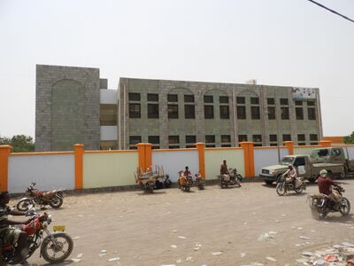 A school recently repaired by the Emirates Rec Crescent inthe city of Al-Khoukhah. Ali Mahmood for The National