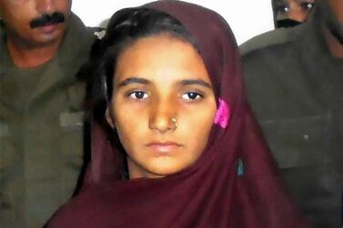 After eight years on death row for blasphemy Asia Bibi was freed from jail. AP