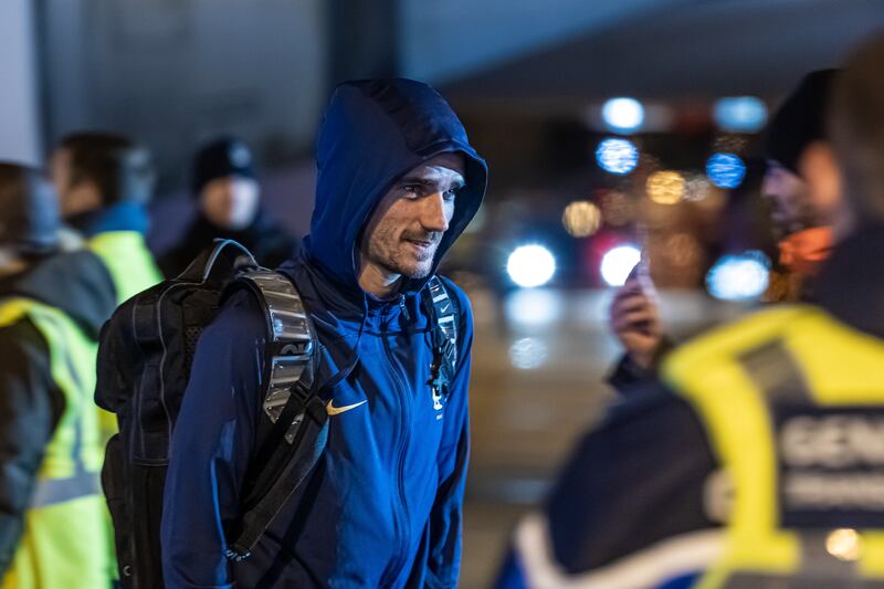 Antoine Griezmann arrives back at Paris Roissy Airport from the World Cup in Qatar. EPA