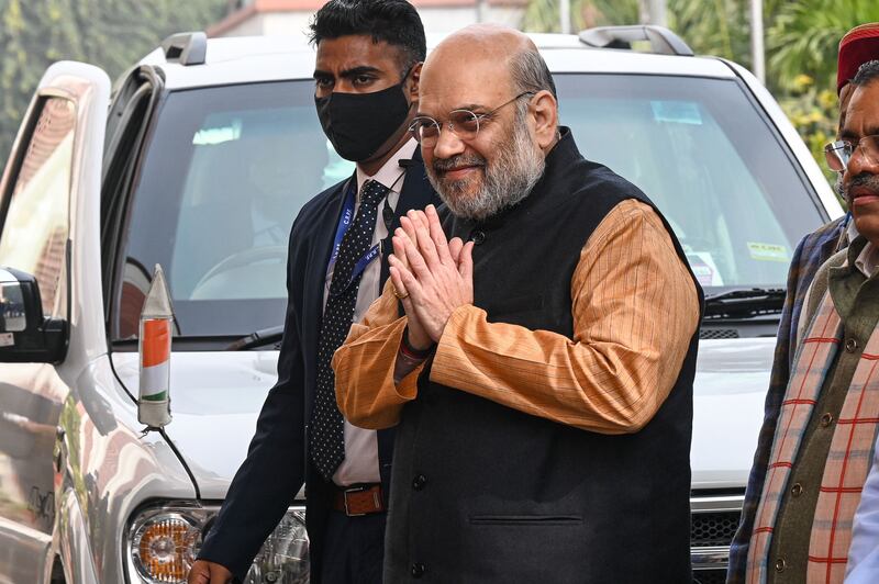 India Home Minister Amit Shah presented draft legislation to overhaul India's criminal justice system. AFP