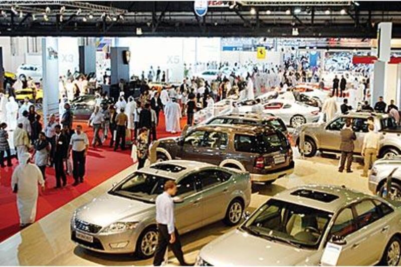At the last Dubai International Motor Show in 2007, it's estimated that 25 per cent of the visitors were involved in the car industry. This year, organisers expect more than 100,000 visitors in total.