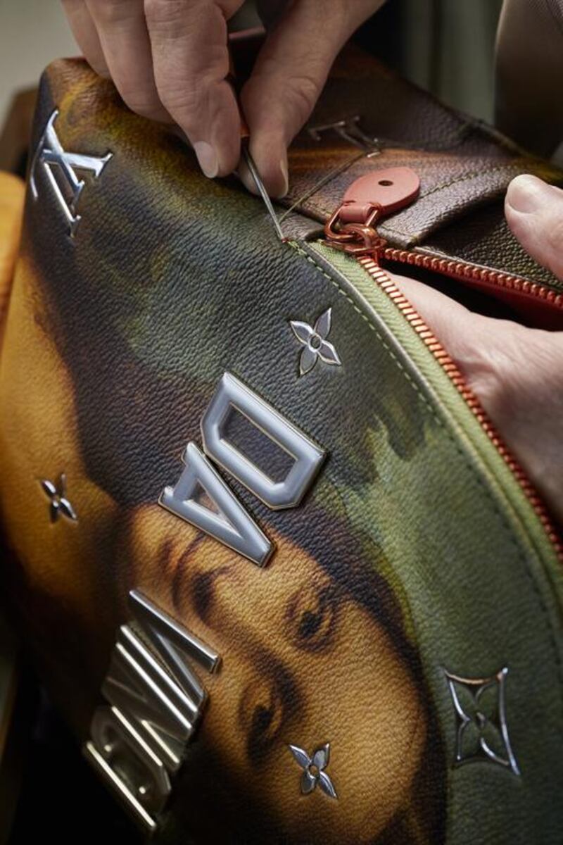 The Da Vinci Mona Lisa bag from Louis Vuitton's Masters collection. Courtesy Louis Vuitton.