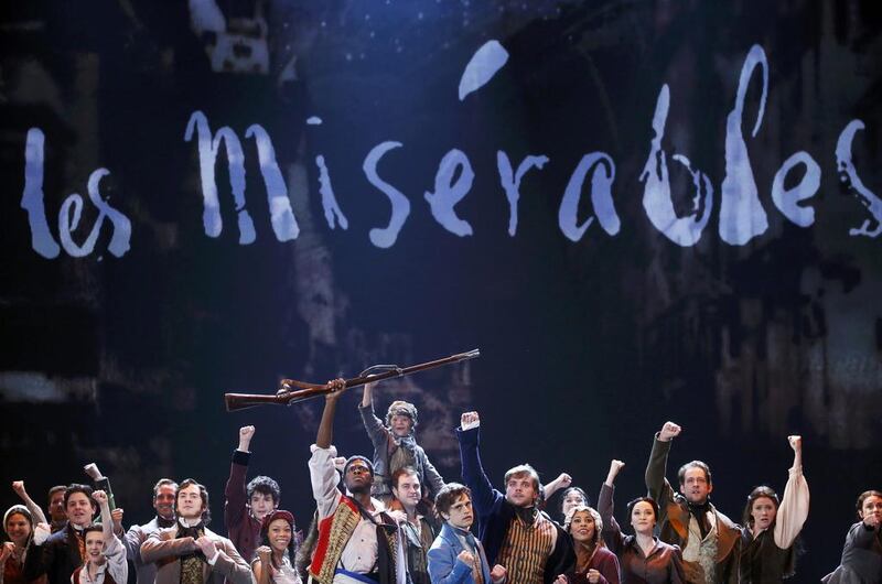 The cast of Les Miserables performs Do You Hear the People Sing. Carlo Allegri / Reuters