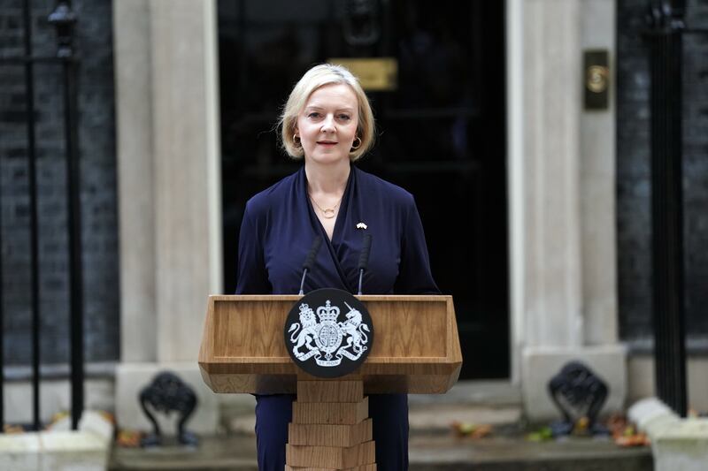 Liz Truss announces her resignation as UK Prime Minister outside 10 Downing Street in London. 'The National' looks at her brief time in power. PA