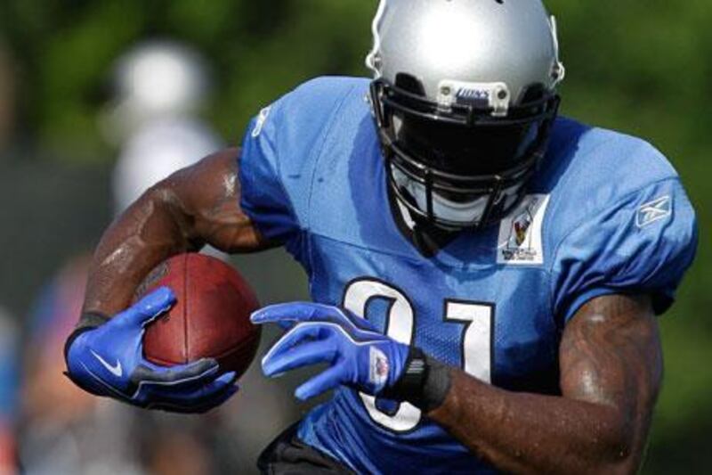 Intensity at camp for Calvin Johnson and the rest of the Detroit Lions picked up once they put on pads.