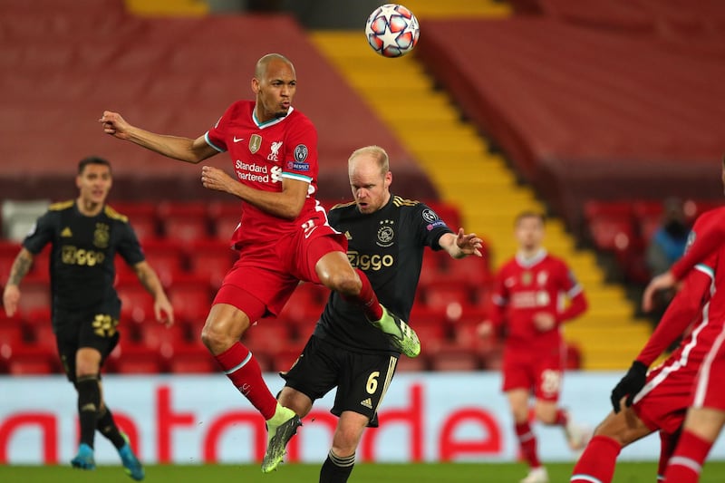 Fabinho - 7. The Brazilian reads the game so well. The makeshift centre-back proved the master of interceptions and blocks. AFP