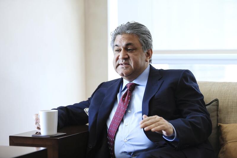 Arif Naqvi, founder of Abraaj. Mr Naqvi faces a criminal complaint hearing in absentia in Sharjah on Thursday. Sarah Dea / The National