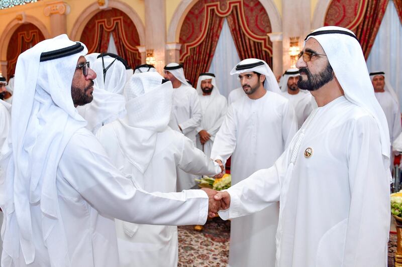 Sheikh Mohammed bin Rashid receives the masses of well-wishers during Ramadan.