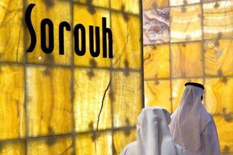Government housing contracts drove Sorouh's first-quarter profit 30 per cent higher to Dh83.59 million compared with a year earlier. Jaime Puebla / The National