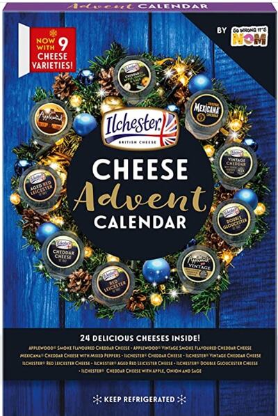 This quirky calendar promises to provide a delicious nibble of cheese every day leading up to Christmas. Photo: Ilchester