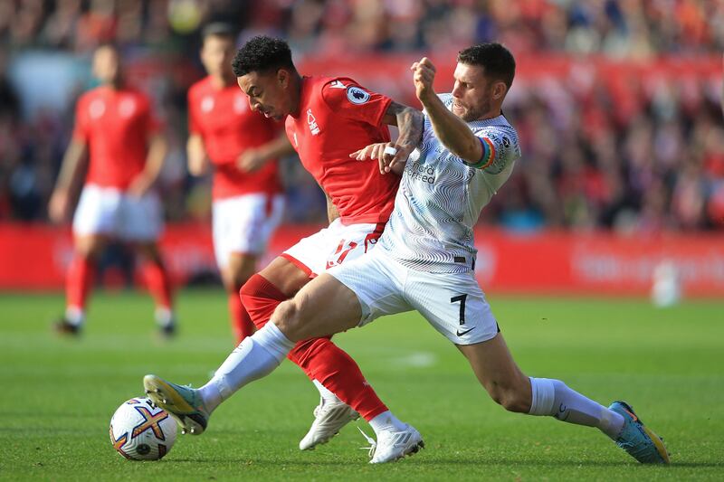 James Milner - 6. The 36-year-old made a magnificent block to stop Forest going two up. He was solid at the back and offered options going forward before making way for Alexander-Arnold in the 62nd minute. AFP