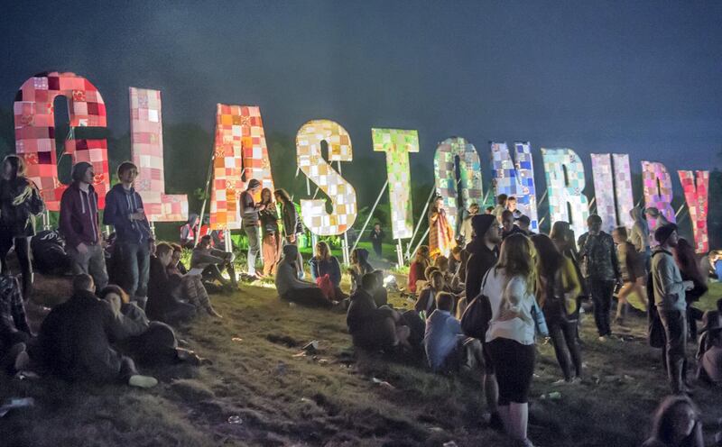 GLASTONBURY, ENGLAND - JUNE 26: Festival-goers enjoy the atmosphere prior to the 2013 Glastonbury Festival at Worthy Farm on June 26, 2013 in Glastonbury, England. (Photo by Ian Gavan/Getty Images)