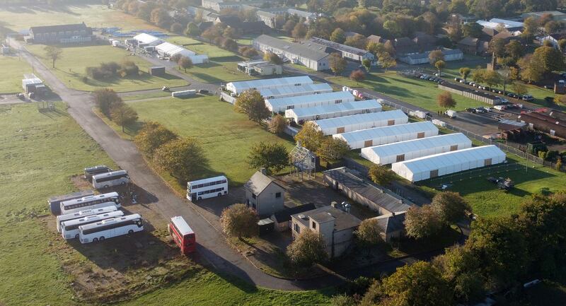 An aerial view of the facility in Manston. PA