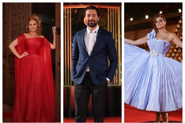 Youssra, Ahmed Hatem and Bushra Rozza were all on the red carpet at the 42nd Cairo International Film Festival. Instagram