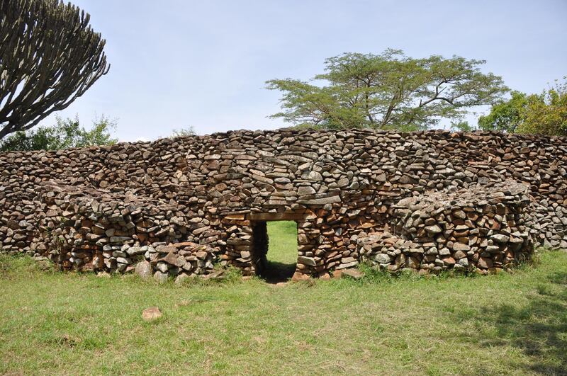 The entrance to Kochieng enclosure at the Thimlich Ohinga Archaeological Site in Kenya. Ephraim Mwangi / UNESCO / EPA