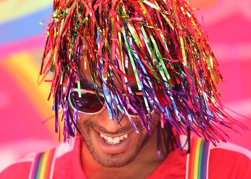 Christian Goodlette attends the Pure Heat Community Festival, part of Black Gay Pride weekend, at Piedmont Park in Atlanta. Pure Heat Community Festival showcases the different meaning of pride with unity and celebrates a unifying force that provides the resources to promote and accomplish goals in human rights, education, outreach and a better understanding within our community of people from all walks of life. Curtis Compton / Atlanta Journal Constitution via AP