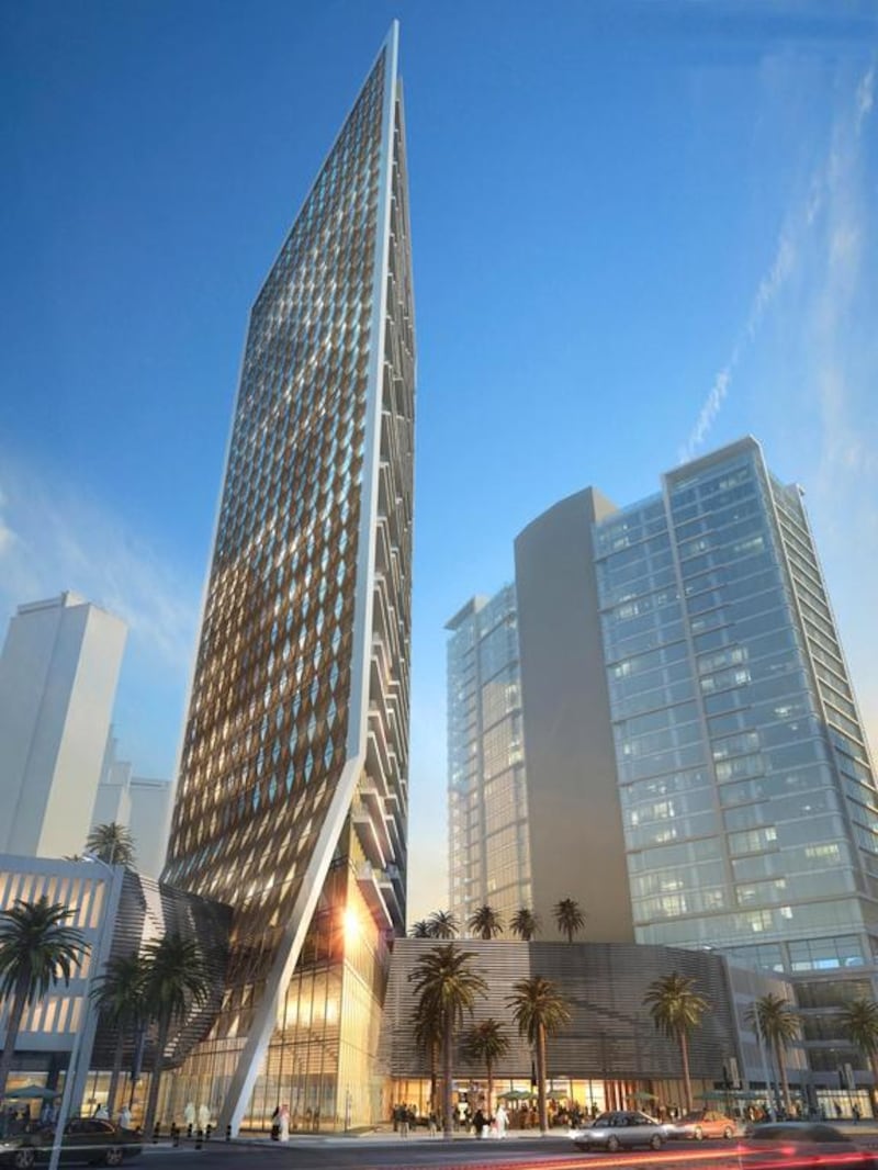 SRG Holding is building the tower between two existing blocks on Burj Khalifa Street in Business Bay. Courtesy SRG Holding