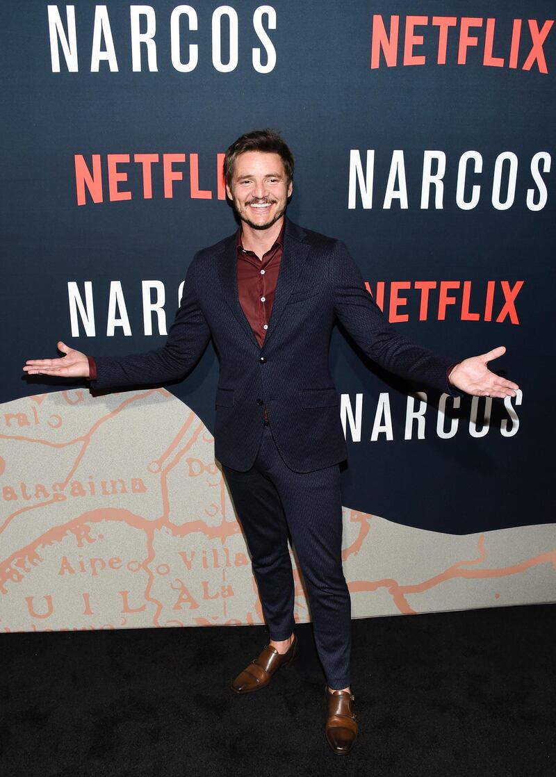 In this Aug. 21, 2017 photo, actor Pedro Pascal attends the Netflix series "Narcos" season three premiere at AMC Loews Lincoln Square, in New York. The third season of �������Narcos������� debuts Friday, Sept. 1. (Photo by Evan Agostini/Invision/AP)
