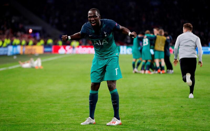 Soccer Football - Champions League Semi Final Second Leg - Ajax Amsterdam v Tottenham Hotspur - Johan Cruijff Arena, Amsterdam, Netherlands - May 8, 2019  Tottenham's Moussa Sissoko celebrates after the match      Action Images via Reuters/Matthew Childs