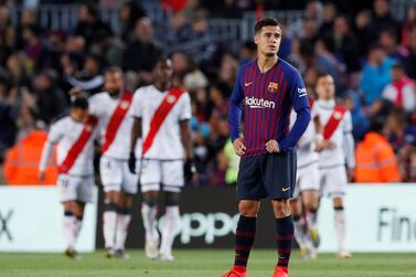 Even as Barcelona won on Saturday night, it was one to forget for Philippe Coutinho. Albert Gea / Reuters