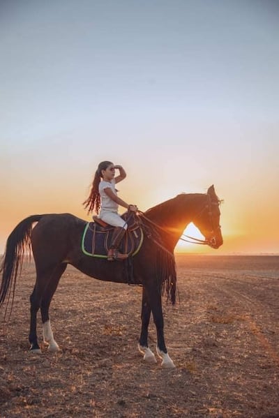 Lania Fakhir has always had a passion for horse riding. Photo: Fakhir family