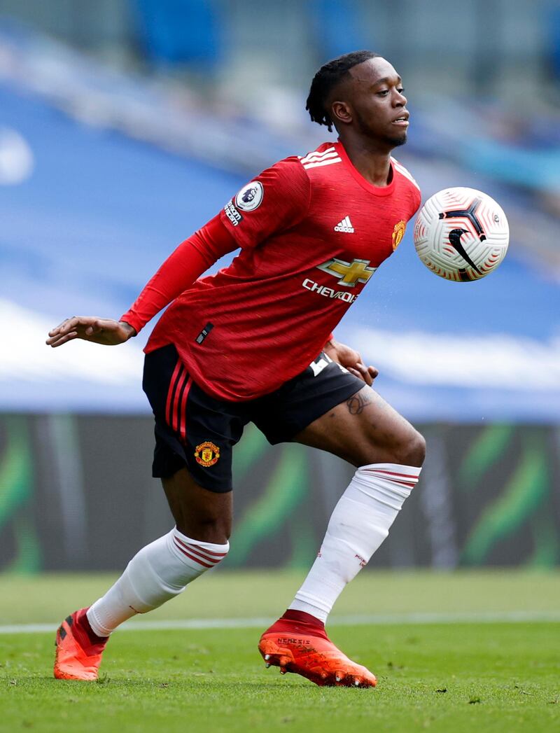 Manchester United's Aaron Wan-Bissaka on Saturday. Reuters